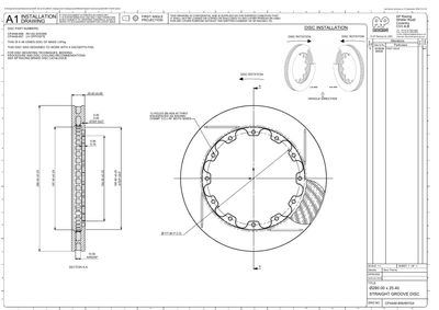 AP Racing Ventilated Brake Disc 280x25.4mm (CP4448-856/857) technical drawing