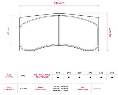 Brembo GT Brake Pad Set XA571K4