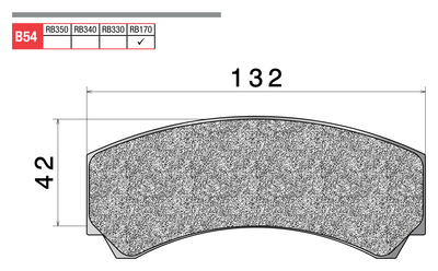 Brembo Racing pad shape B54