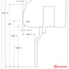 Brembo Brake Kit Audi RS3 Sportback 8v 2015-2020 GT-BM - Brembo technical drawing 1Tn.9005Ax