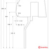 Brembo Brake Kit BMW M4 Excluding Carbon-Ceramic Brake (F82) 2015-2020 GT-BM - Brembo technical drawing 1Tn.9501Ax