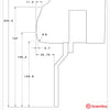 Brembo Brake Kit BMW M4 Excluding Carbon-Ceramic Brake (F82) 2015-2020 GT-BM - Brembo technical drawing 1Tn.9001Ax