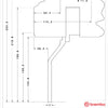 Brembo Brake Kit BMW Z4 (G29) 2019- GT-R - Brembo technical drawing 2Pn.9064Ax
