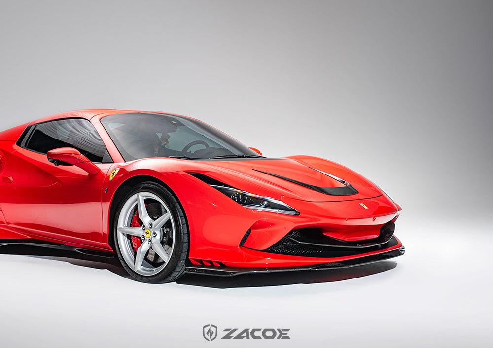 ZACOE Front Lip Carbon Fiber - Ferrari F8 Tributo/ F8 Spider