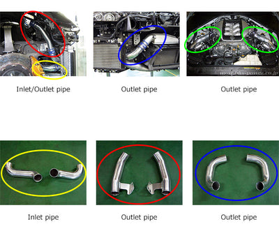 HKS Intercooler Piping and SQV Kit for Nissan GT-R R35 - 13002-AN004 - manufacturer reference image