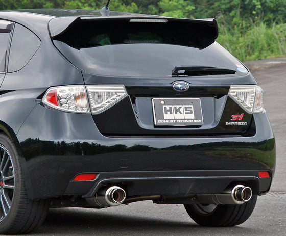 HKS Hi-Power SPEC-L Exhaust Subaru Impreza WRX STI (GRB / GRF) 31019-AF027 — vehicle installation