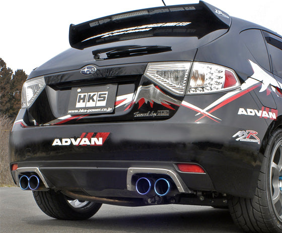 HKS Legamax Premium Rear Exhaust for Subaru Impreza GRB GRF - 31021-AF013 - manufacturer reference image
