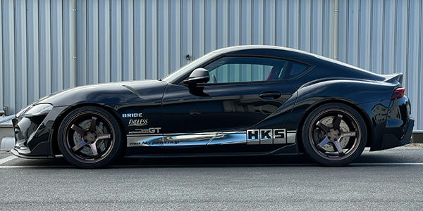 HKS HIPERMAX MAX IV SP Coilovers Toyota GR Supra (DB02 / DB42 / DB22 / DB82) 80250-AT003 — vehicle installation
