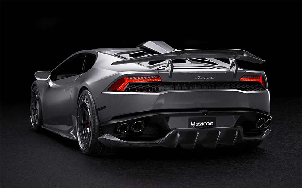 ZACOE Rear wing Carbon Fiber - Lamborghini Huracan LP610-4