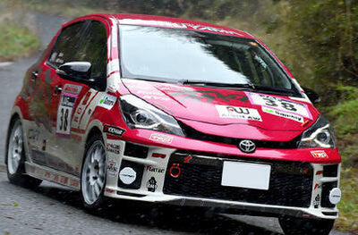 Toyota Vitz GR (NCP131) rally car with ENKEI RC-G5 wheels — official ENKEI motorsport example