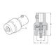 Öhlins 24631-03 Rebound Adjuster for Extension Wire M10×1.25 — technical drawing