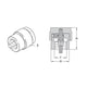 Öhlins 24631-04 Rebound Adjuster M10×1.25 — technical drawing