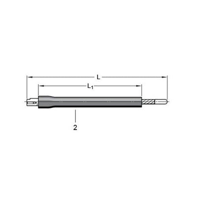 Öhlins 24632-03 Rebound Adjuster Extension Wire 136 mm — technical drawing