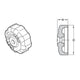 Öhlins 24633-01 Rebound Control Knob — technical drawing
