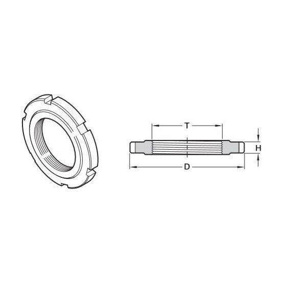 Öhlins 24636-04 Spring Seat Lock Ring M60×2 — component-style technical drawing