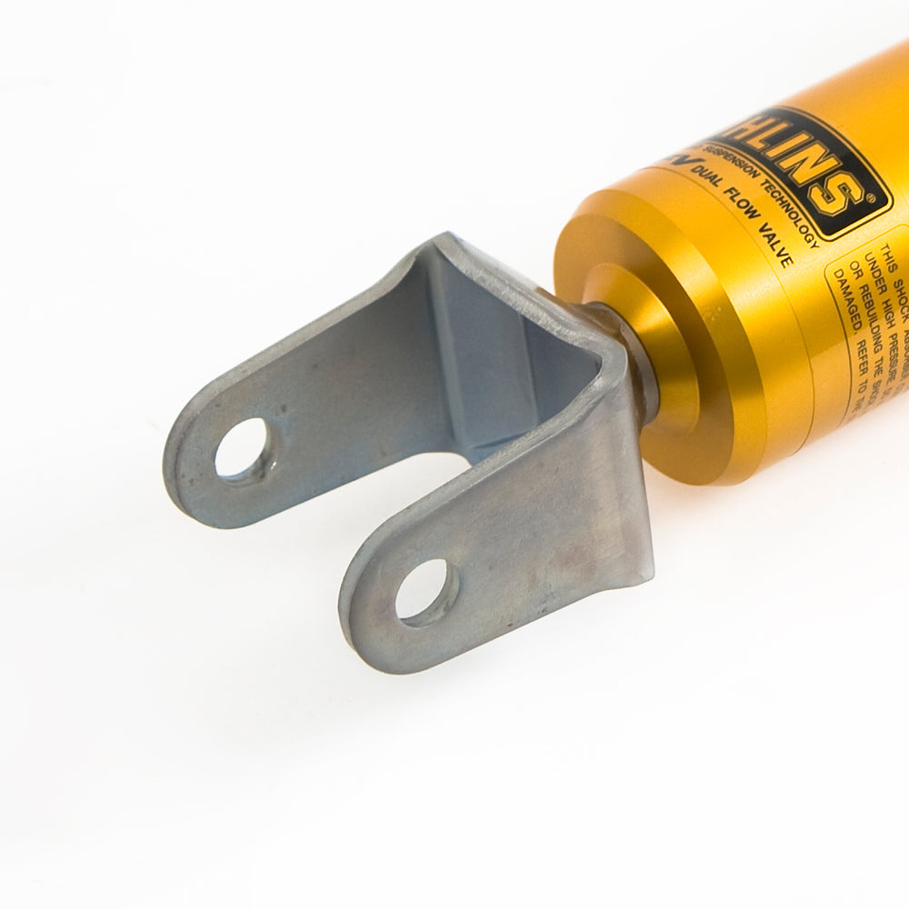 Öhlins 25606-01 Damper End Clevis — shown mounted; damper not included