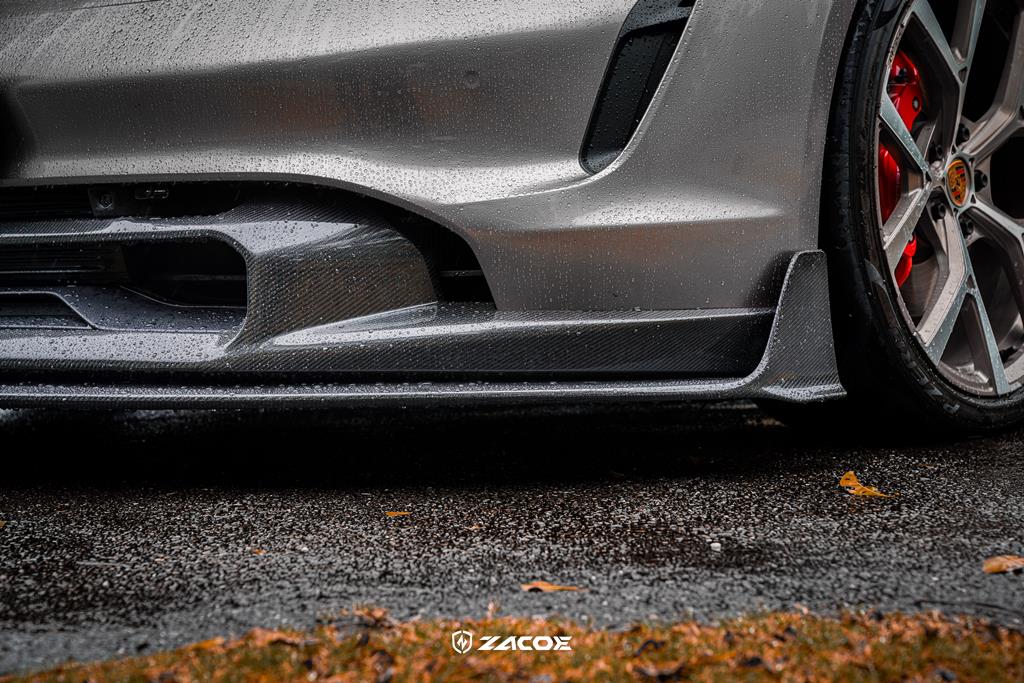 ZACOE Front Lip Set Carbon Fiber - Porsche Taycan RWD/ 4WD