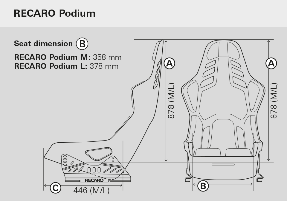 RECARO Podium CF Carbon