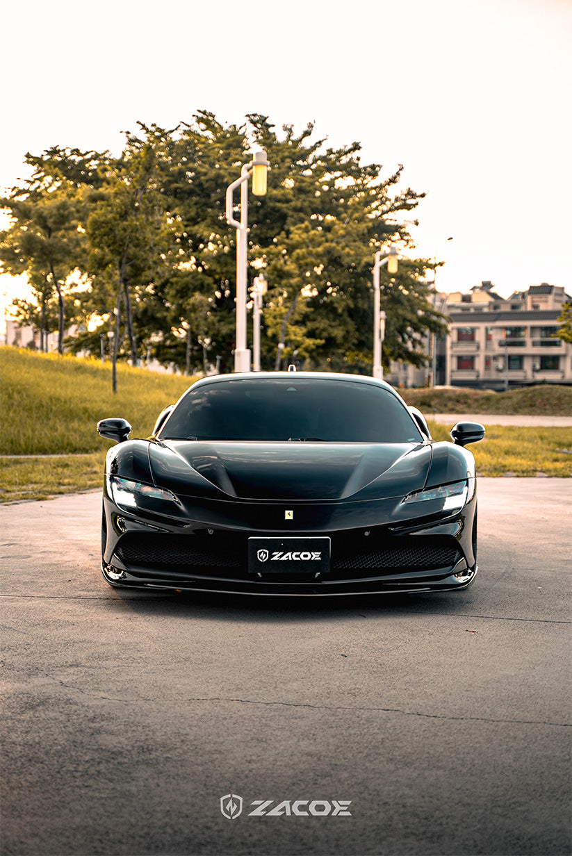 ZACOE Front Lip Carbon Fiber - Ferrari SF90 Stradale