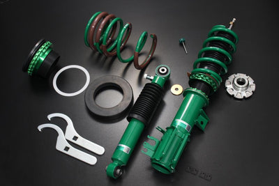 TEIN FLEX Z VSAPQ-C1AS2 — manufacturer Abarth 595 component photograph; representative front and rear components shown