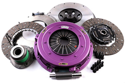 Xtreme Clutch 270mm Sprung Organic Twin Plate Clutch Kit Ford Mustang 5.2 V8 Shelby with Flywheel and CSC KFD27640-2A - supplier kit photograph