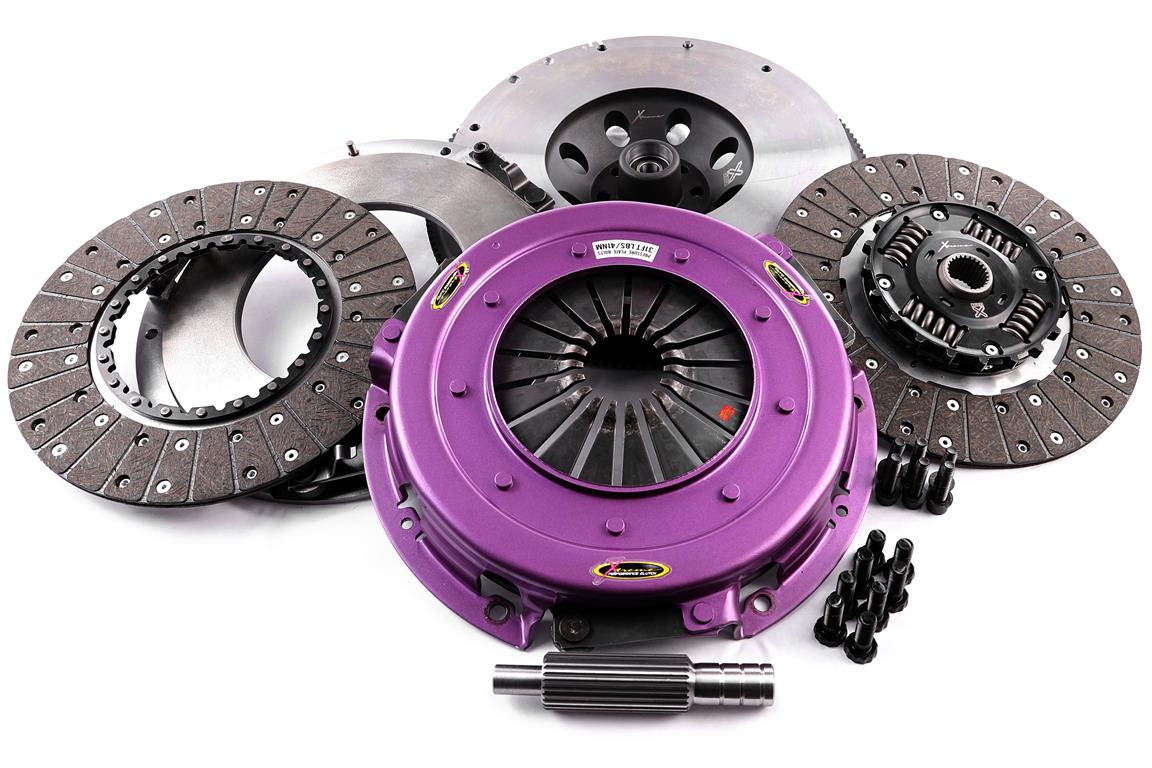 Xtreme Clutch 270mm Sprung Organic Twin Plate Clutch Kit Ford Mustang 5.2 V8 Shelby with Flywheel KFD27540-2A - supplier kit photograph