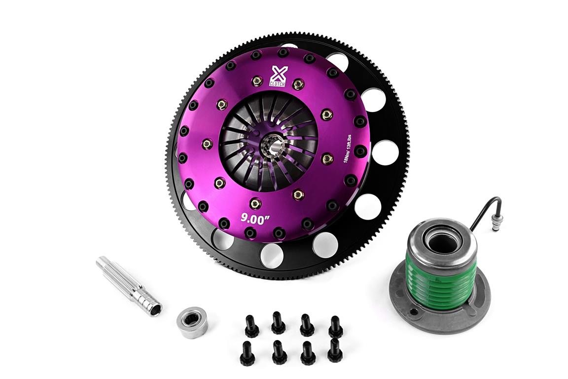 Xtreme Clutch 230mm Organic Twin Plate Clutch Kit Ford Mustang 4.6 V8 with Flywheel and CSC KFD23657-2G - supplier kit photograph
