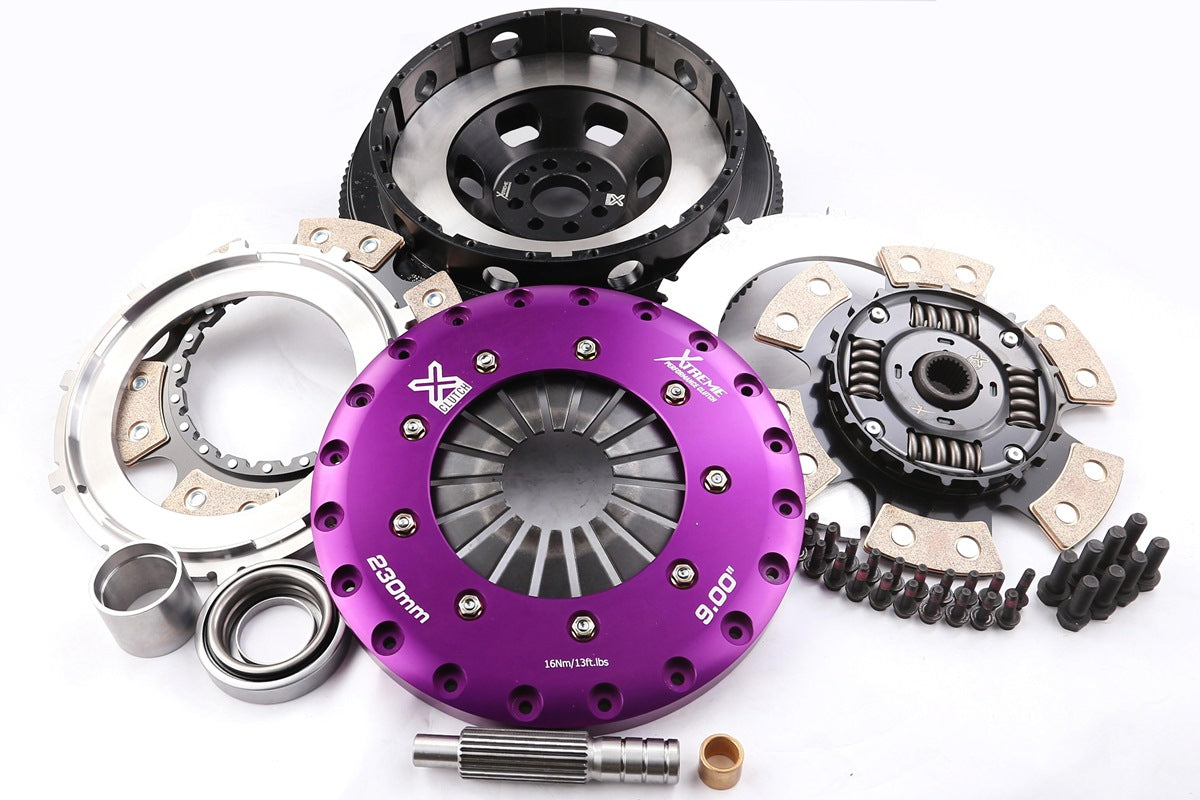 Xtreme Clutch 230mm Sprung Ceramic Twin Plate Clutch Kit Nissan Z 3.0 with Flywheel KNI23561-2B