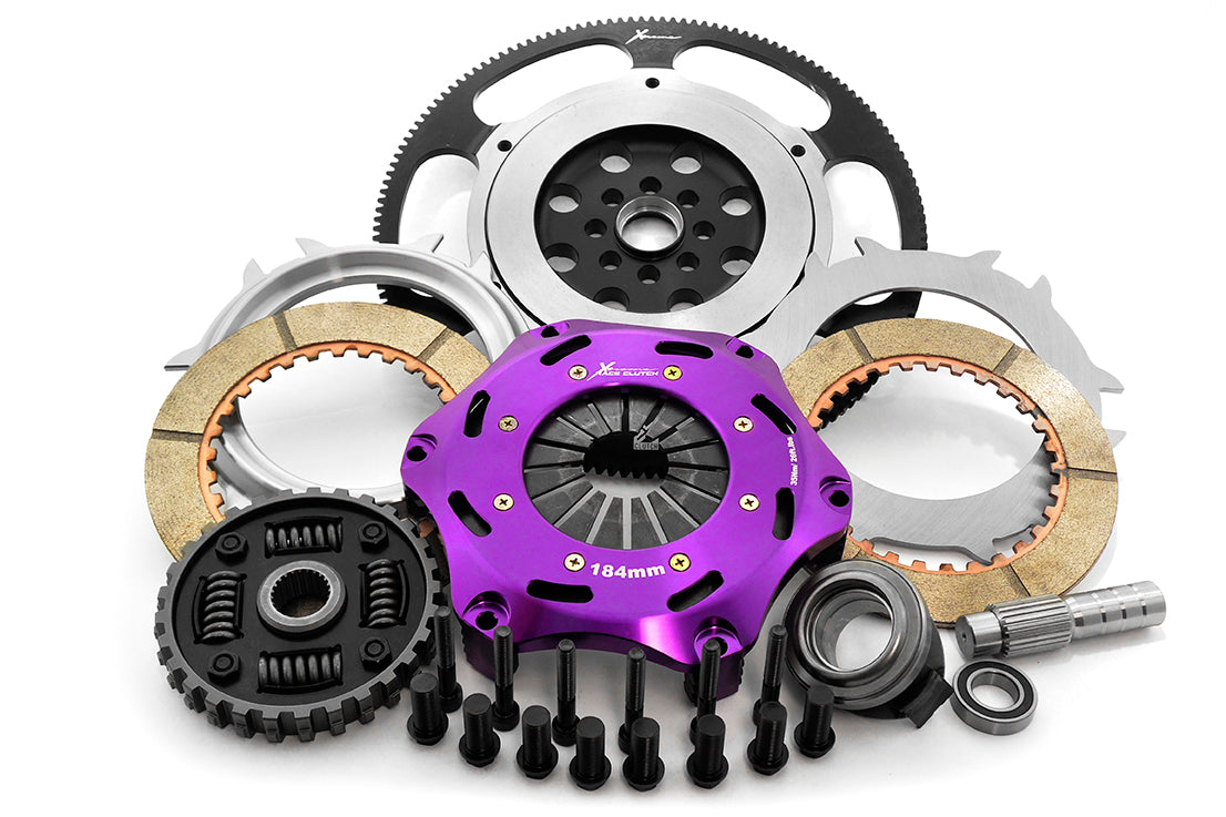 Xtreme Clutch 184mm Sprung Ceramic Twin Plate Clutch Kit Honda Civic Type R FK2 / FK8 / FL5 with Flywheel KHN18537-2B