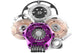 Xtreme Clutch 184mm Rigid Ceramic Twin Plate Clutch Kit Honda Civic Type R FK2 / FK8 / FL5 with Flywheel KHN18537-2E