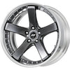 Work Back Label Zeast BST2 19-inch Brilliant Silver Black, deep concave