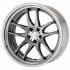 Work Emotion CR 2P — Glimmit Silver (GTS), 20-inch Step rim, optional center cap