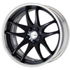 Work Emotion CR 2P — Matte Black (MBL), 19-inch normal rim, optional center cap