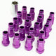 Work Wheel Nuts and Locking Nuts Set M12X1.25 - Open end - Purple