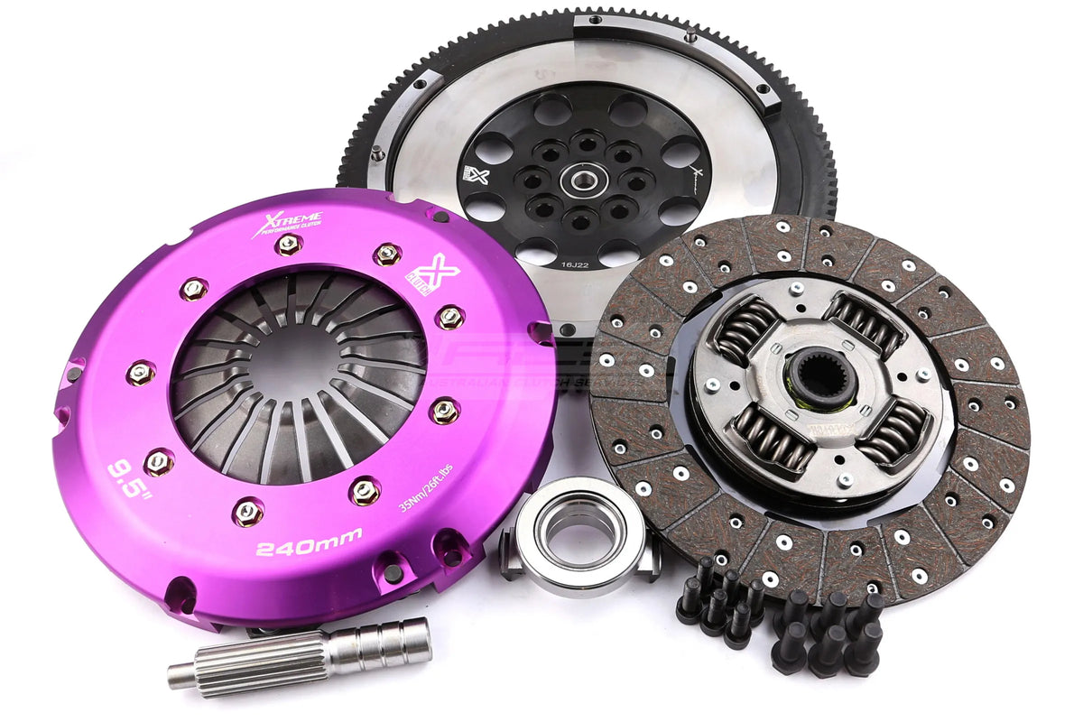 Xtreme Clutch KSU24590-1A kit components including single-mass flywheel