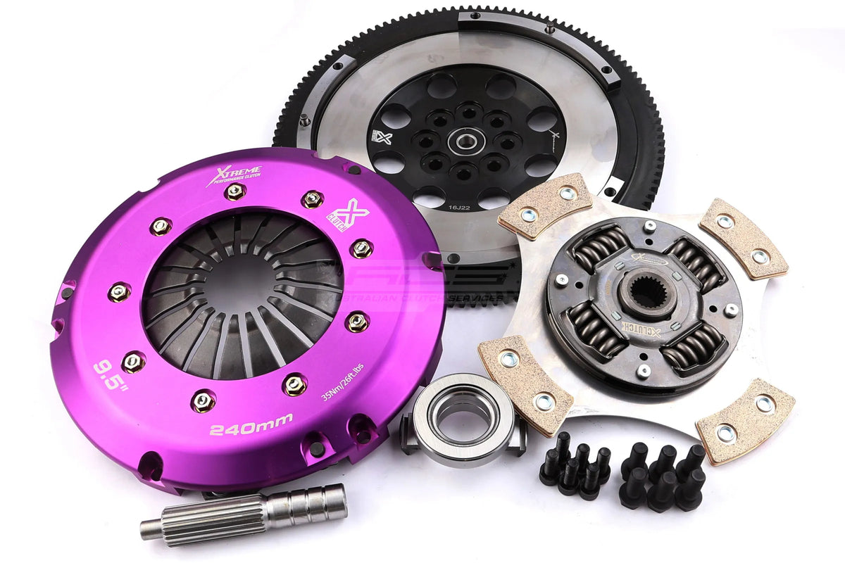 Xtreme Clutch KSU24590-1R kit components including single-mass flywheel